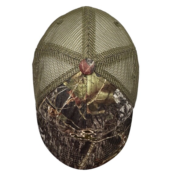 Wyoming Cowboys Mossy Oak Camo Hat Mesh Olive Green Adjustable Captivating HG - Picture 3 of 10